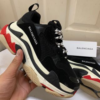 Giầy balen đen đỏ 1:1 (full box + freeship )