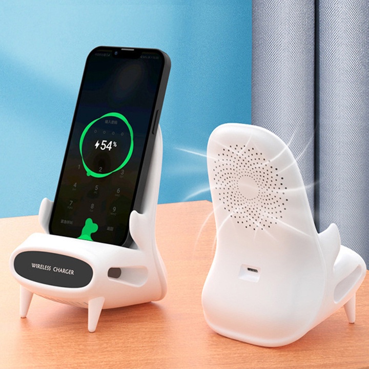 Sạc Không Dây 15W Sạc Từ Tính Dùng Cho Tất Cả Dòng Máy Điện Thoại Kết Hợp Khuếch Đại Âm Thanh 3 Chiều