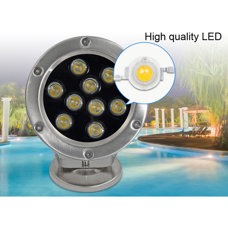Đèn LED âm nước 9W đổi màu
