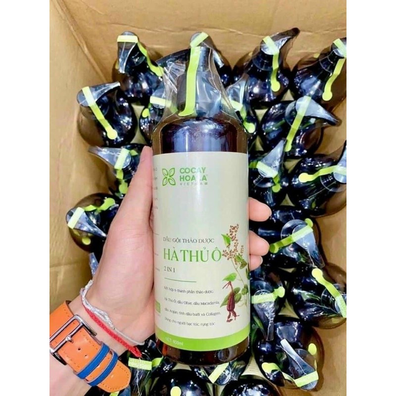 Dầu gội hà thủ ô 2in 1 chai 800ml