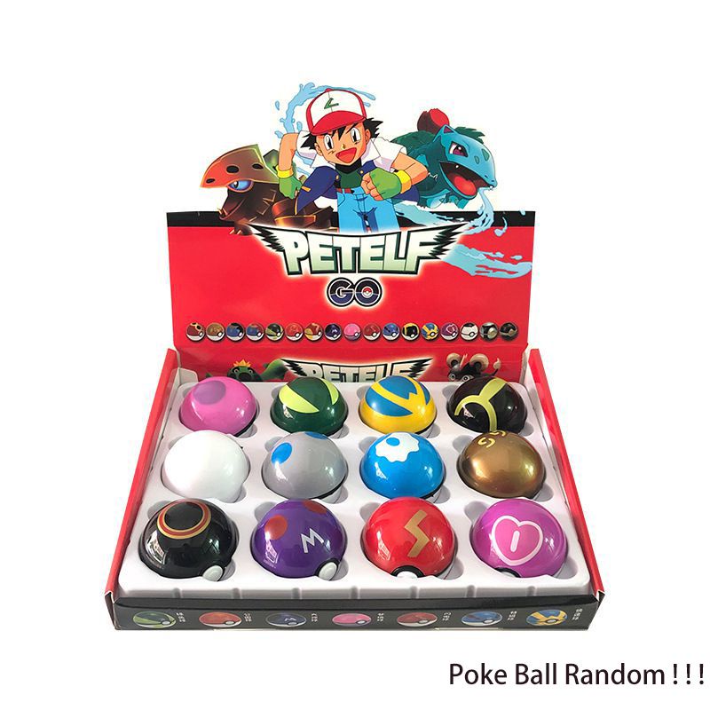 Set 12 đồ chơi quả bóng Pokemon Go làm quà tặng giáng sinh cho trẻ em