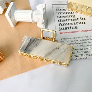 Kẹp tóc càng cua vân đá Marble Hàn Quốc veronica