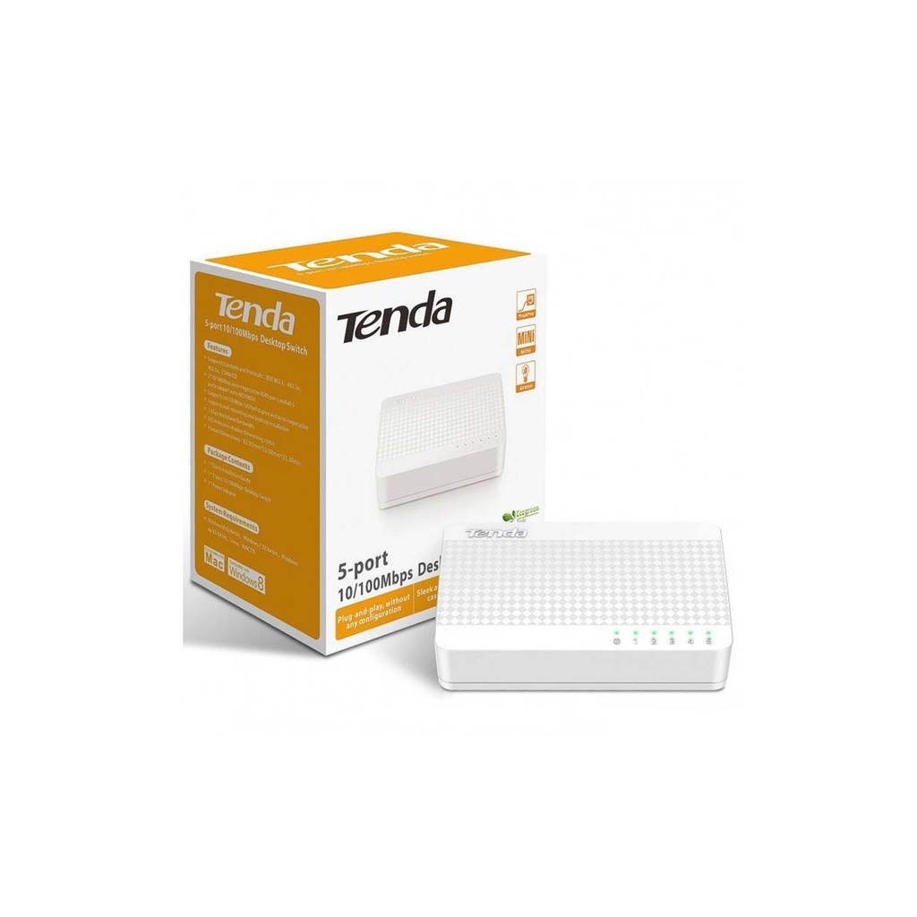 anninhgiare- Bộ chia mạng 5 cổng Switch Tenda 5 Port S105