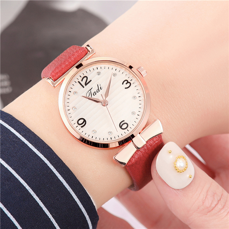 ZOLFA Classic Black Rhinestone Womens Leather Watches Elegant White Simple Ladies Quartz Wrist Watch Analog Clocks Women Gift Watches Đồng hồ nữ