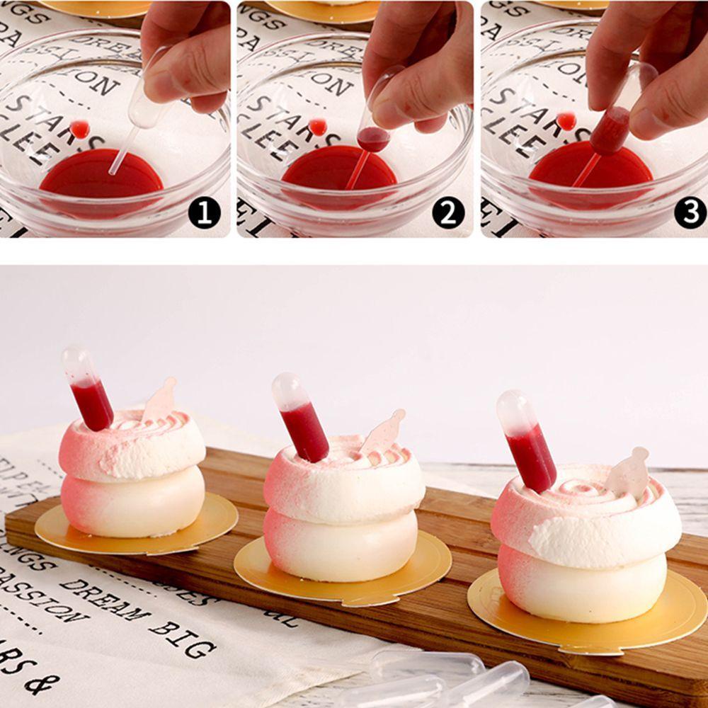 Ống Nhỏ Giọt Trong Suốt Để Làm Kem Trang Trí Bánh|Ống Hút Chất Lượng Cao Tiện Lợi Dễ Sử Dụng