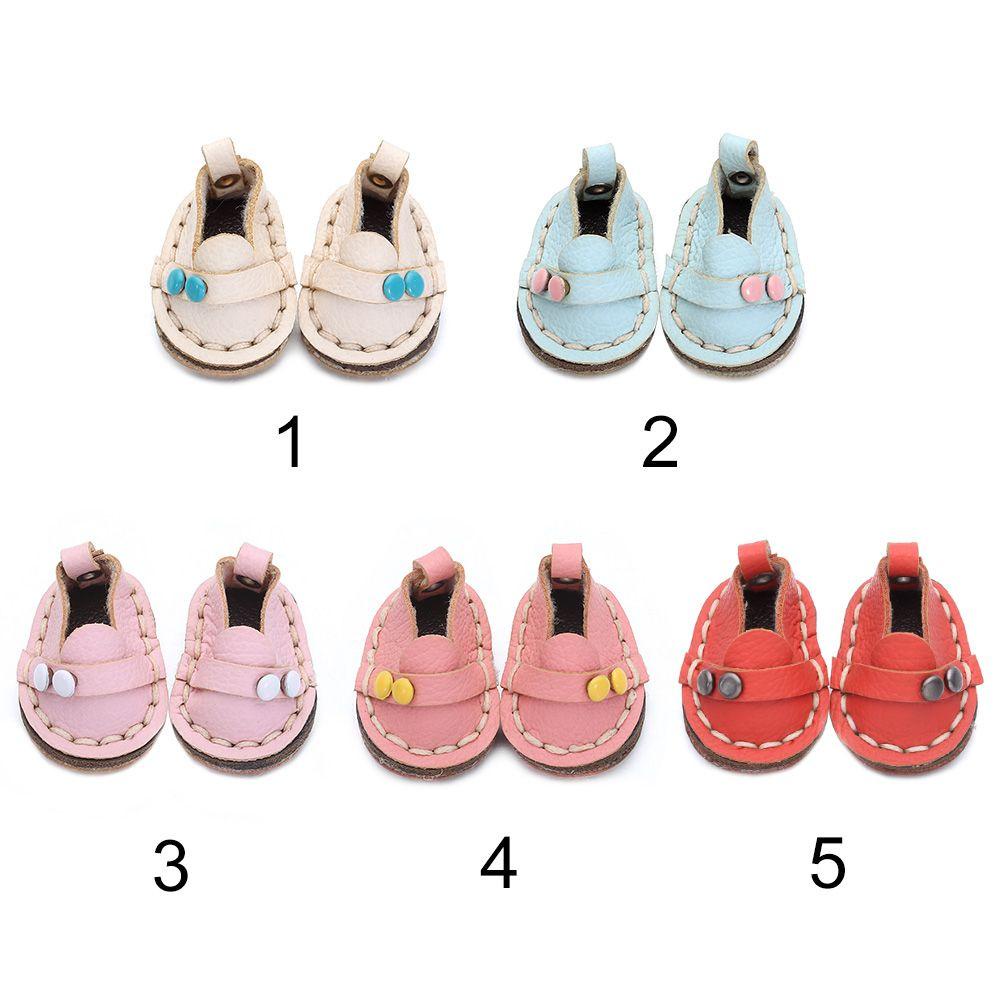CHOOKEY Giày Búp Bê Da Bò Handmade 5 Màu Dễ Thương Xinh Xắn