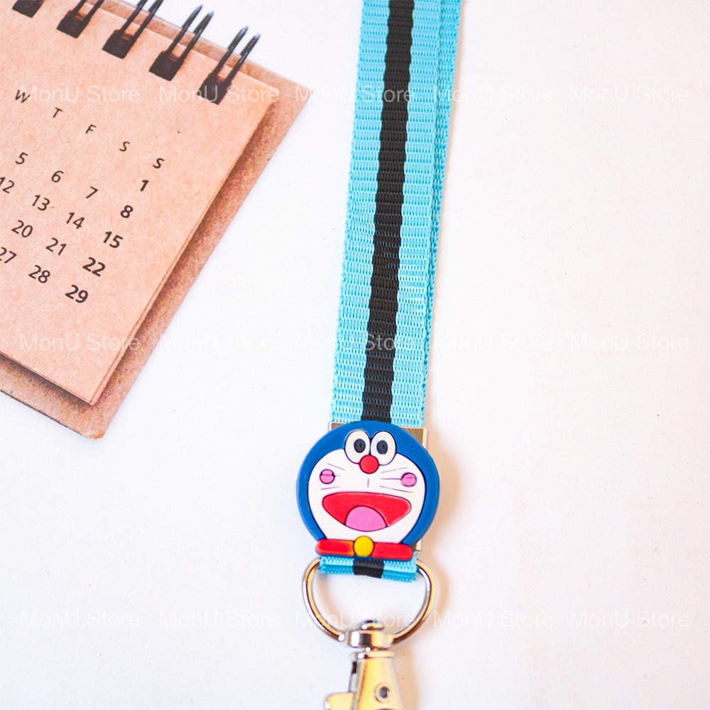 Dây đeo thẻ và bảng tên học sinh, sinh viên, nhân viên hình DORAEMON DOREMON dễ thương cute MON0183