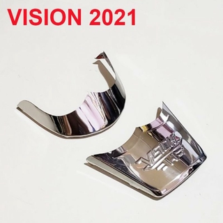 BỘ ỐP MỎ ĐUÔI XE VISON 2021-2025 ĐỜI MỚI (INOX VÀ CROM)