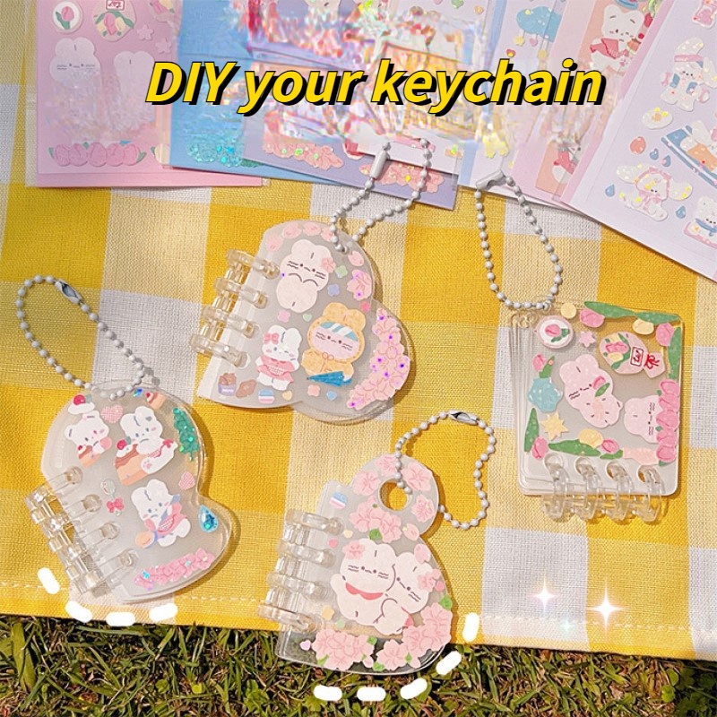 Sticker Dán Trang Trí Sổ Tay Hình Gấu Hoạt Hình Dễ Thương DIY