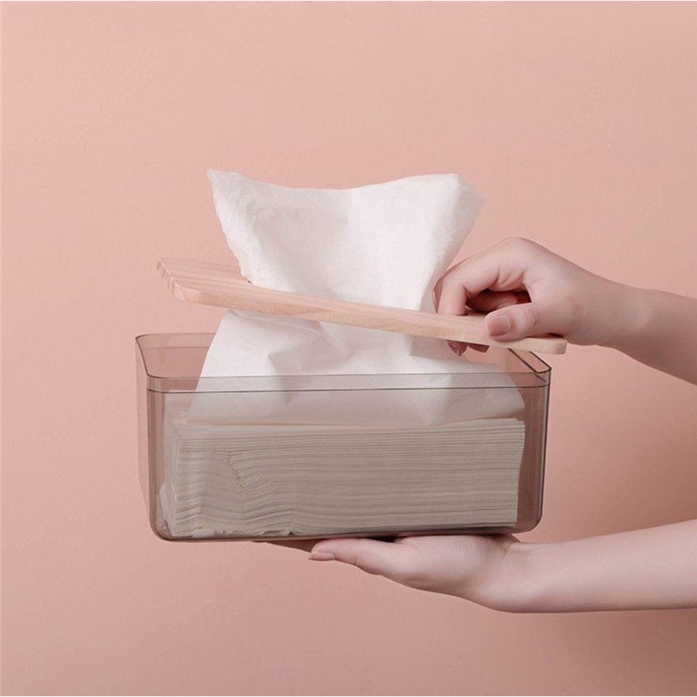 CONOPERY Hộp Đựng Khăn Giấy Trong Suốt Sức Chứa Lớn Nhiều Màu Sắc Sáng Tạo