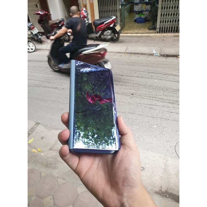 Bao da Clear View Standing Cover Samsung A6 plus