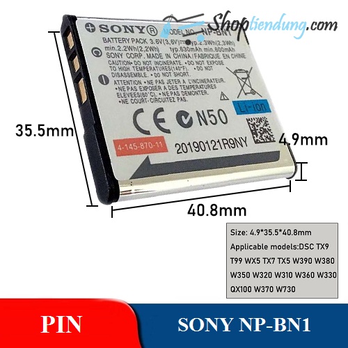 Pin cho máy ảnh Sony NP-BN1