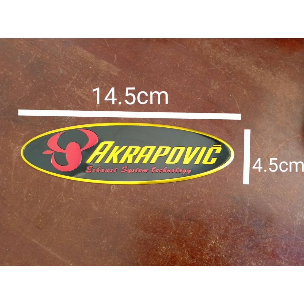Tem nhôm dán Pô xe Akrapovic