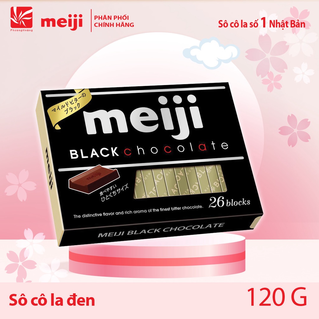 Socola Đen/Sữa/Dâu Meiji Black/Milk/Strawberry Chocolate 41g*10 viên/120g*26 viên/50g*1 thanh Nhật Bản