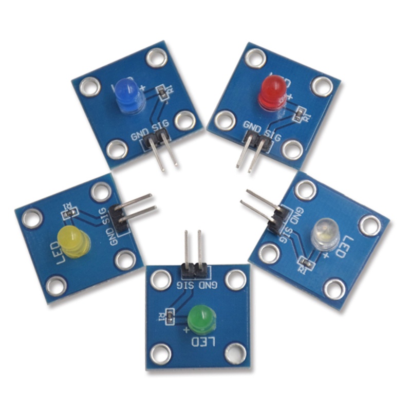 Đèn LED Diode Cảm Biến Ánh Sáng Đỏ Vàng Xanh Dương Trắng
