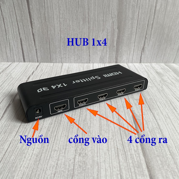[Mã ELHACE giảm 4% đơn 300K] Hub HDMI bộ chia HDMI 4k 1 ra 2 1 ra 4 LUVIBA BC02