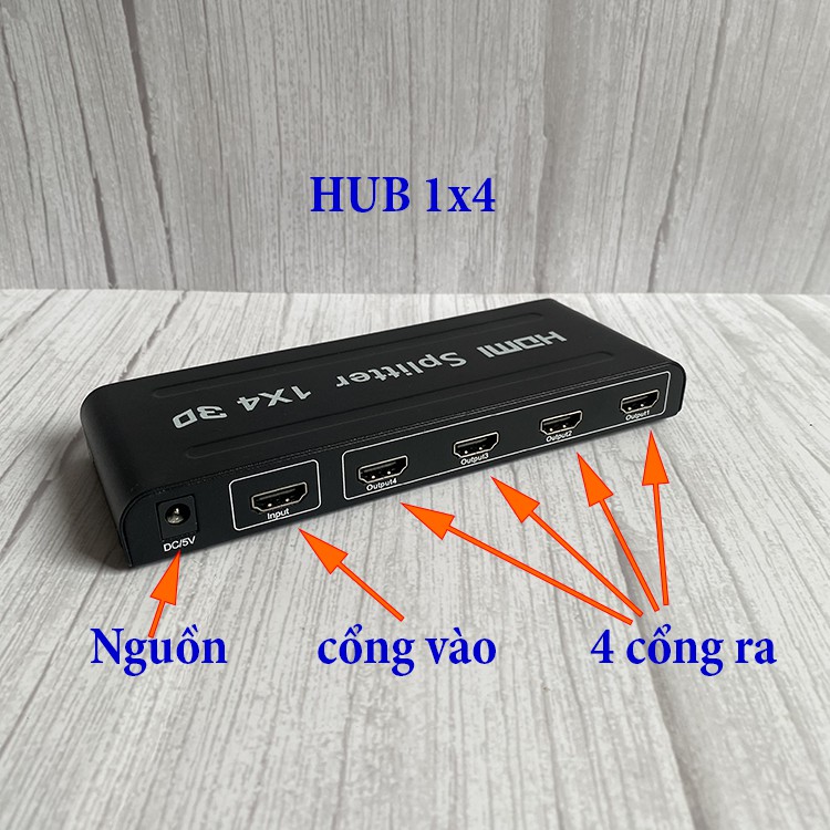 Hub HDMI bộ chia HDMI 4k 1 ra 2 1 ra 4 LUVIBA BC02