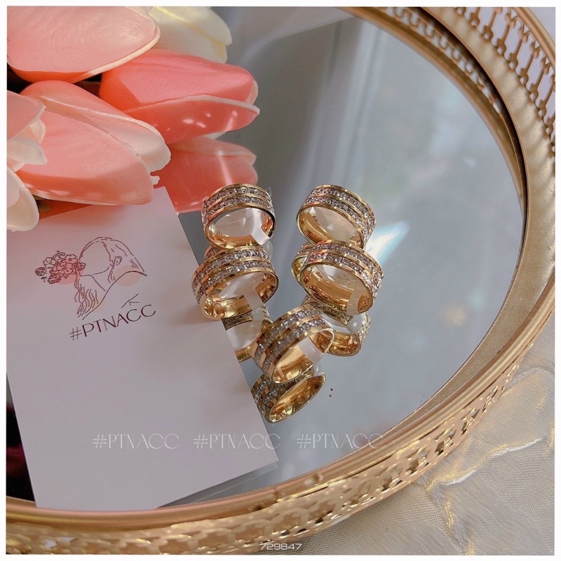 Nhẫn titan full xoàn không phai màu - không han gỉ