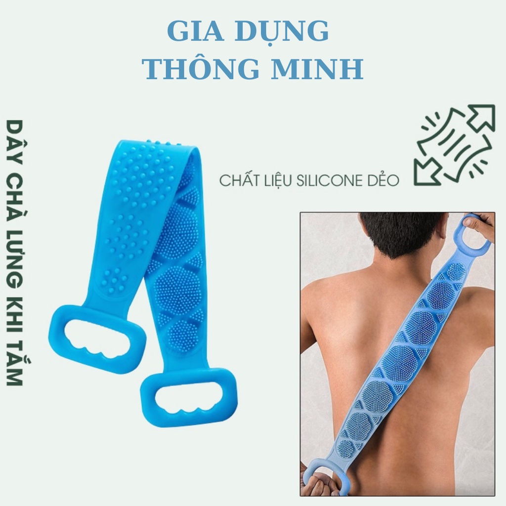 Dây Tắm - Cọ lưng Silicon 2 mặt