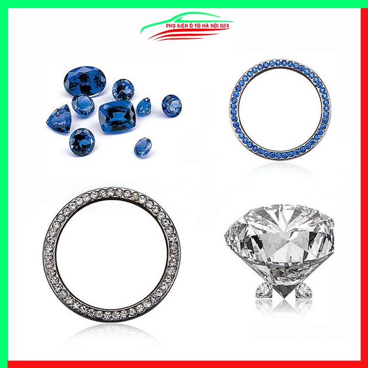 Vòng đính đá trang trí nút khởi động xe hơi