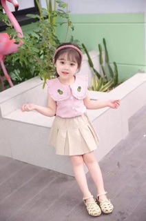 Set váy dứa bé gái