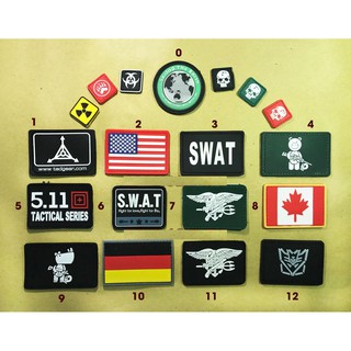 Logo Patch velcro dán xé (cờ Đức Braxin US army)