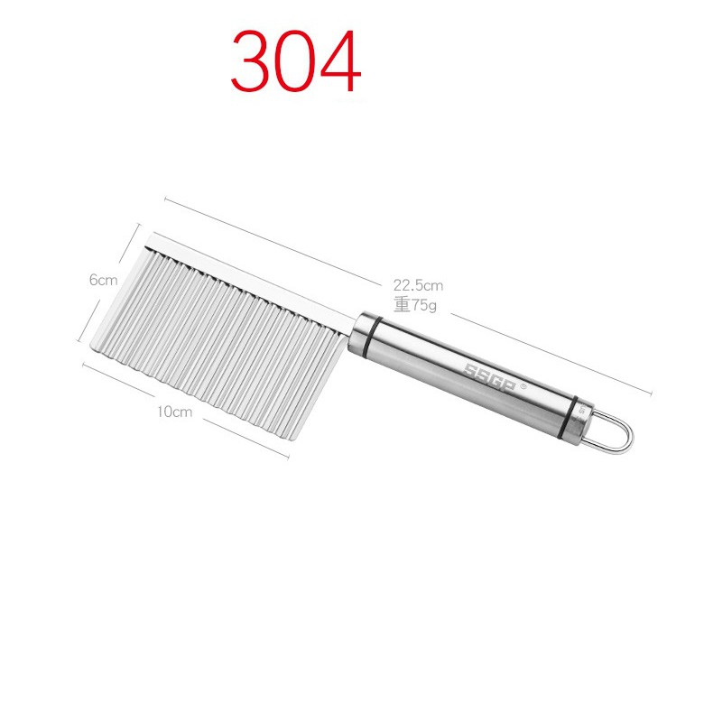 Dao Cắt Lát, Thái Rau Củ Đa Năng Bằng Inox 304 Hãng Ssgp 22.5*6Cm