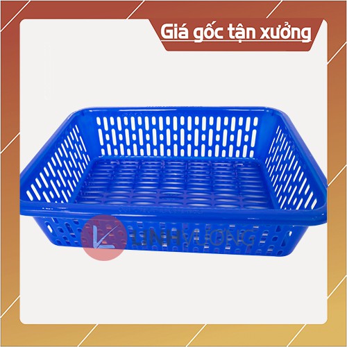 Rổ nhựa chữ nhật kiểu số 2 dài từ 3 tấc 3 đến 4 tấc