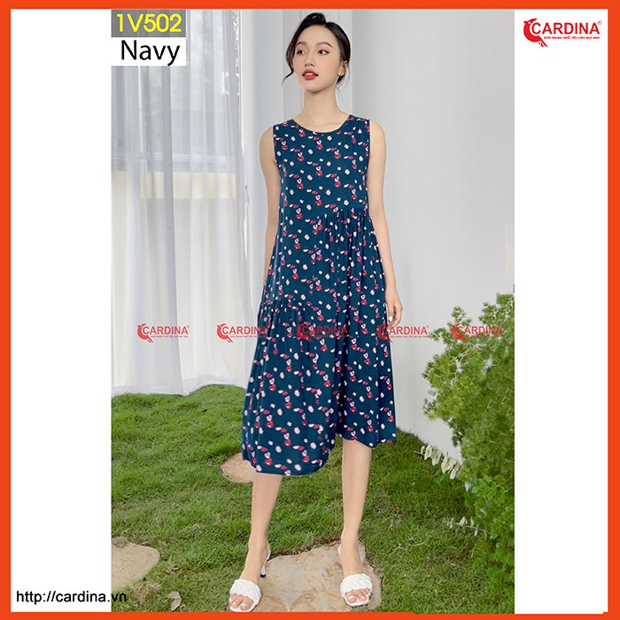 [Mã FAGREEN1505 giảm tới 30K đơn 99K] Váy Lanh Sát Nách CARDINA Nhún Tầng Điệu Đà 2021 | BigBuy360 - bigbuy360.vn