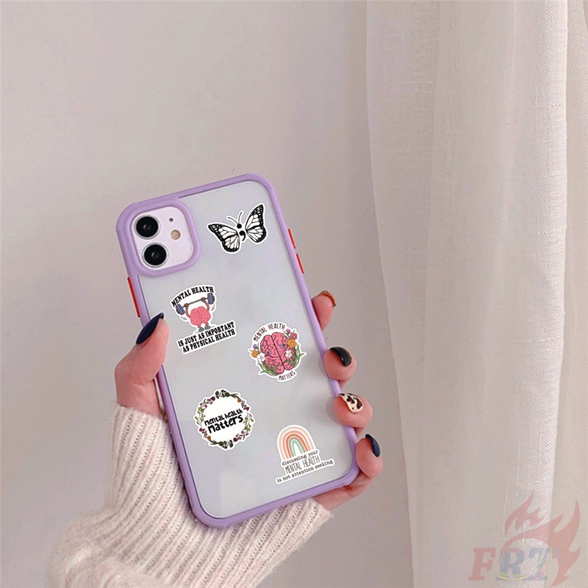 Bộ 100 Cái/Bộ ❉ Miếng Dán Nhận Thức Sức Khỏe Tâm Thần Slang Series A ❉ Miếng Dán Trang Trí Vali Laptop Ván Trượt DIY Thời Trang