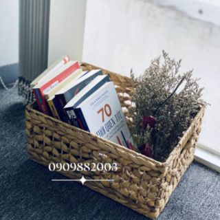Sọt đựng đồ đan lục bình chữ nhật