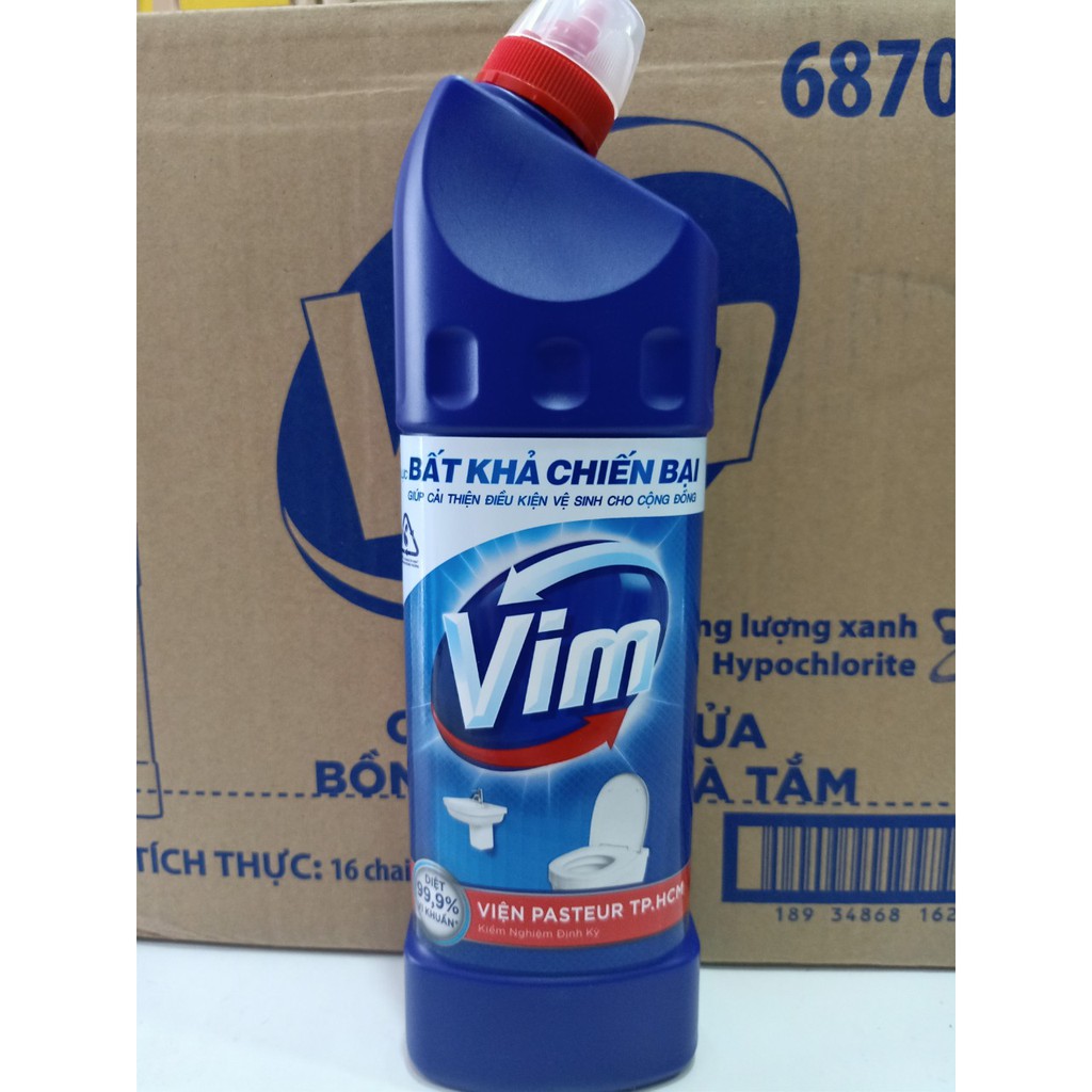 [HCM] Nước Tẩy Bồn Cầu Toilet Vim Diệt Khuẩn 500ml/880ml