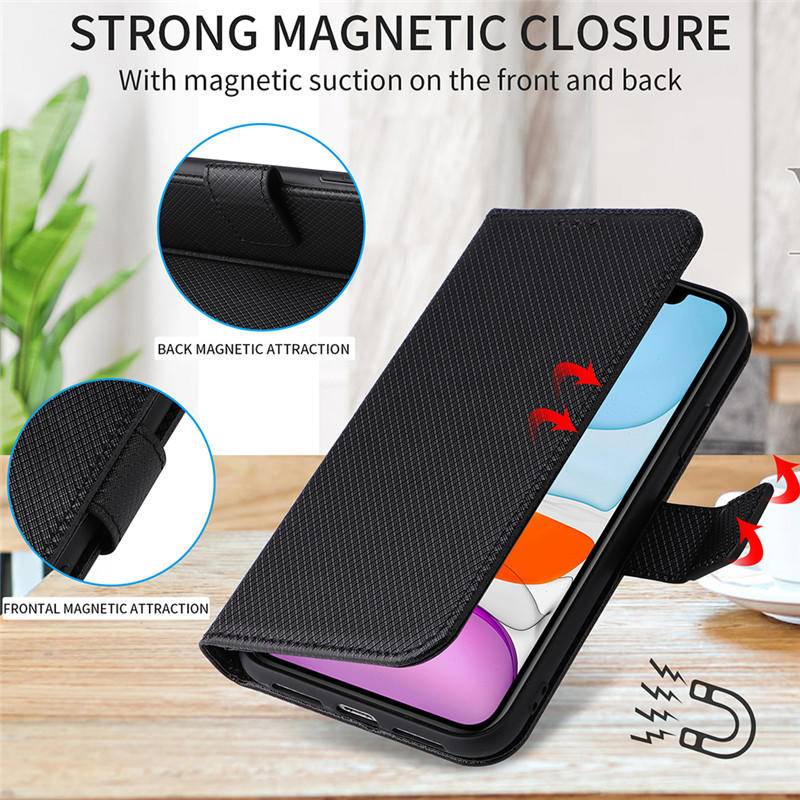 Bao Da pu Điện Thoại Nắp Lật Kèm Ngăn Đựng Thẻ Đính Kim Cương Cho vivo y36 y36 y35 y33t y21 y02 y02a y01 vivoy36 Đứng