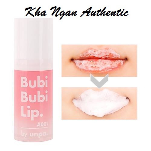 Tẩy tế bào chết môi Unpa Bubi Bubi Lip #001