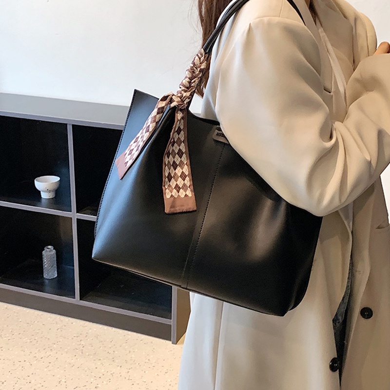 Túi Đeo Vai Da PU Sức Chứa Lớn Thời Trang Cho Nữ