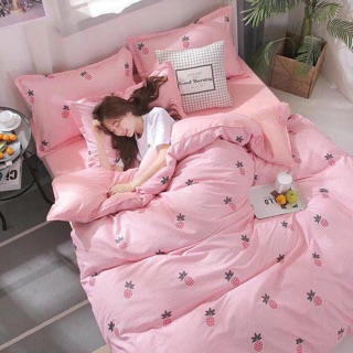Bộ chăn ga cotton mịn( chỉ tặng ko bán)