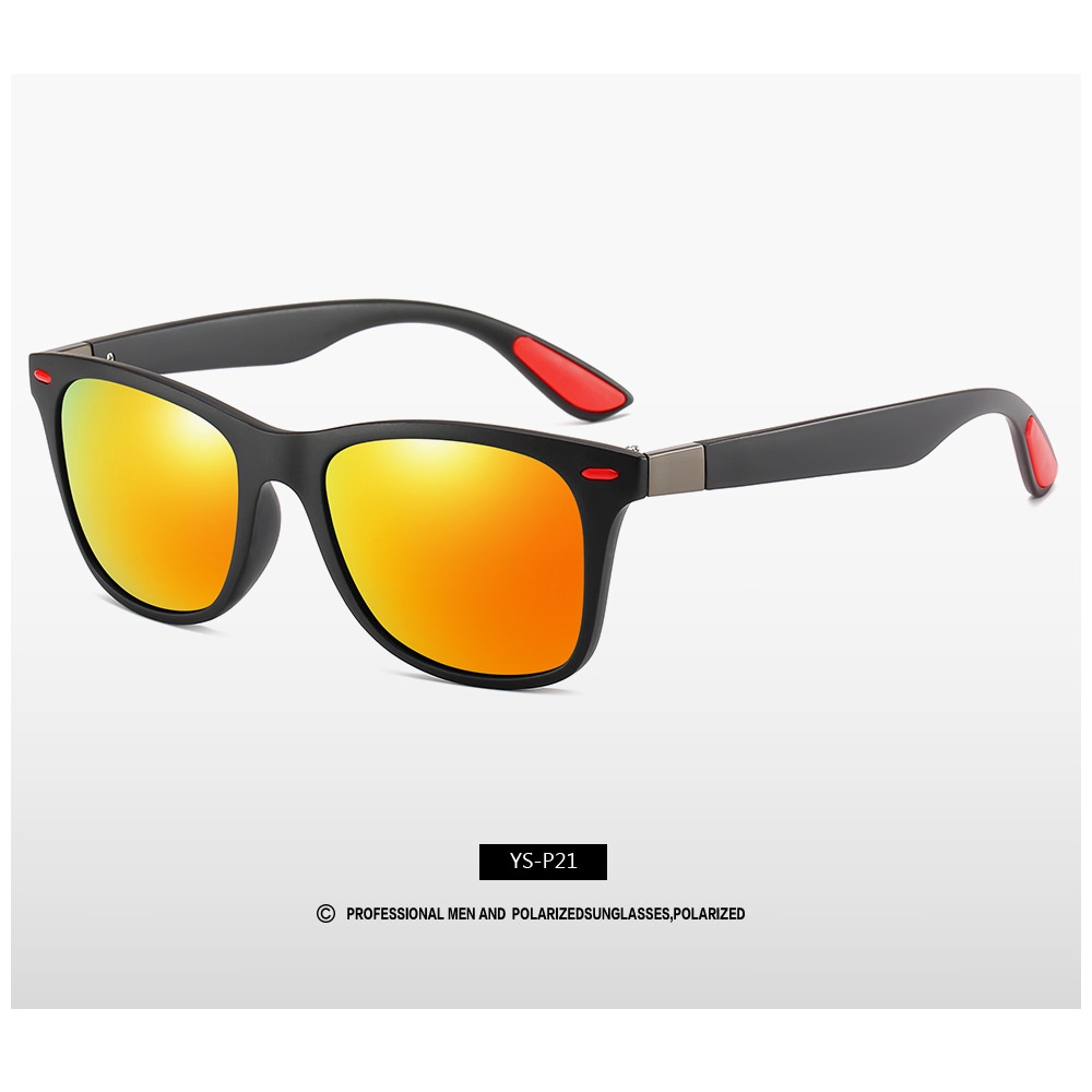 Kính Chống Nắng Phân Cực Mặt Vuông Thích Hợp Lái Xe Cho Nam Và Nữ