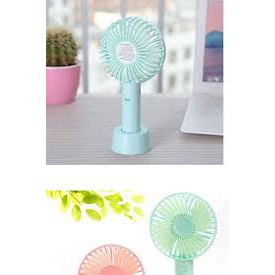 [HOT] Quạt Mini Fan Có Pin Sạc Cầm Tay có chân đế Tuỳ Chỉnh 3 Cấp Độ Siêu Mát Hàn Quốc(Nhiều Màu)