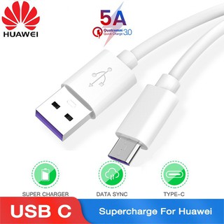 Dây cáp sạc siêu nhanh Type C 5A cho điện thoại Huawei Mate P 20 30 Pro