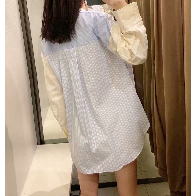 SƠ MI SỌC XANH DƯƠNG XUẤT XỊN ZR