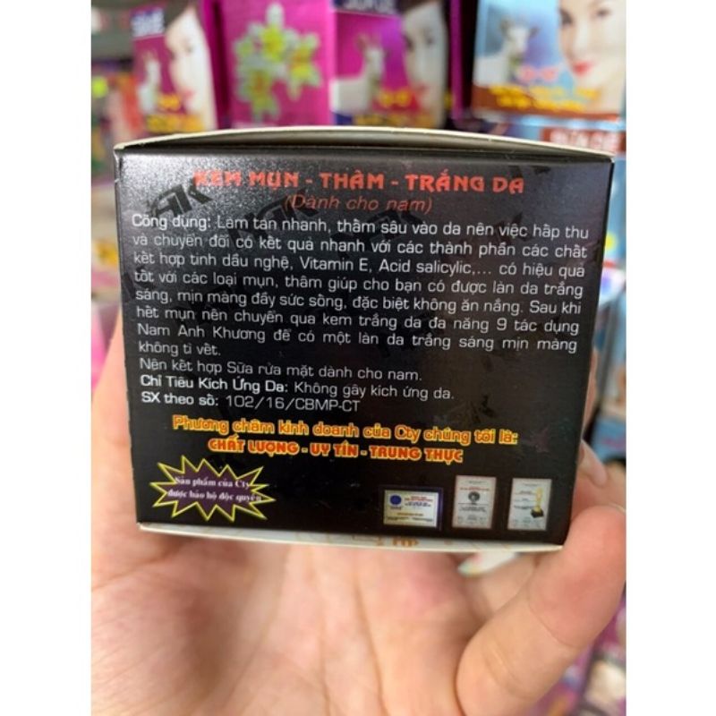 Kem mụn thâm trắng da dành cho nam sữa dê q10 năm anh Khương