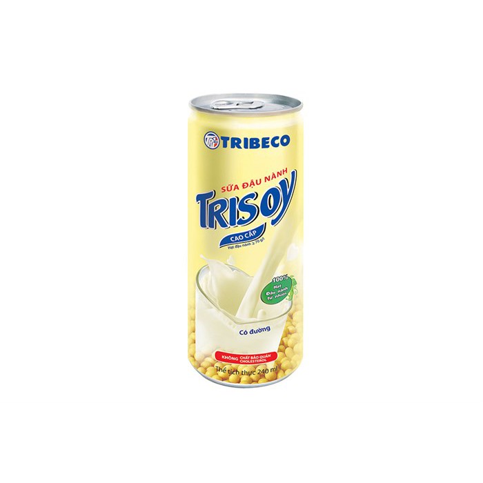 6 Lon Sữa đậu nành Trisoy lon 240ml