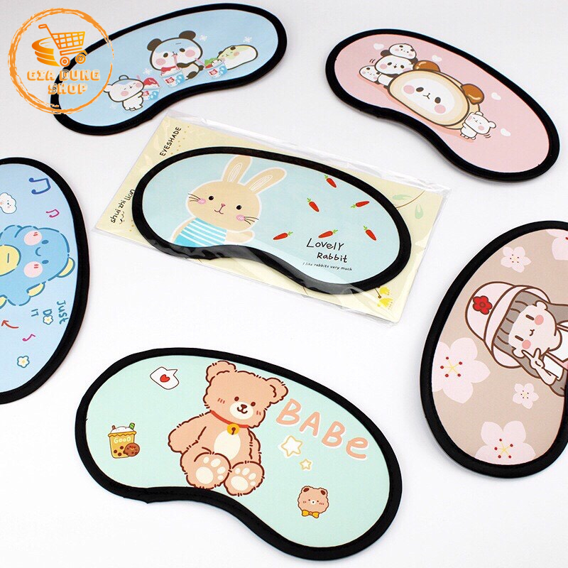Bịt Mắt Ngủ Hình Thú Siêu Cute Che Mắt Phong Cách Hàn Quốc