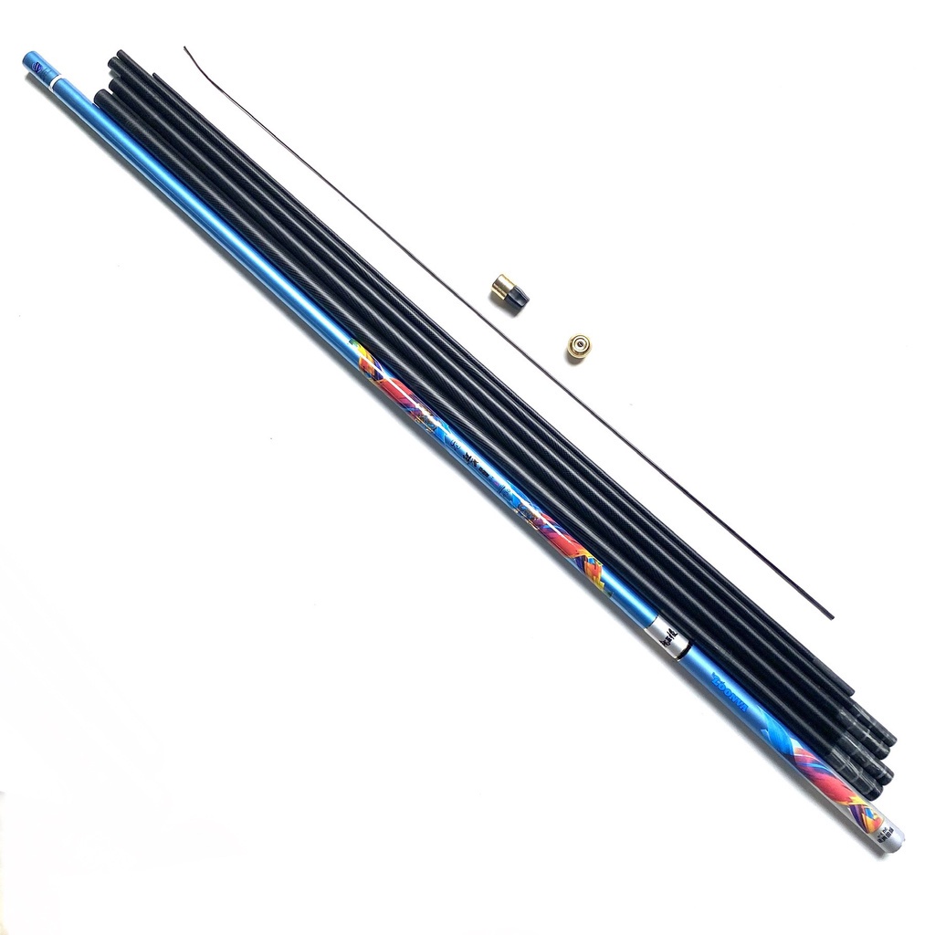 Cần câu tay TỨ THIÊN VƯƠNG – 6H phân bỏ lực 19,độ dài đầy đủ từ 3m6 - 6m3 phục vụ câu đài , câu đơn - Đồ Câu Hải Long