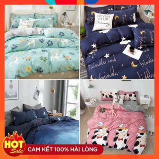 [Free Ship] Bộ Chăn Ga Gối Đệm Cotton Poly Nhập Khẩu Bộ 4 Món Vỏ Chăn, Ga , 2 Vỏ Gối ( Chọn Mẫu ) - Bảo Hành Lỗi 1 Đổi 1