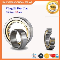 Vòng bi đũa trụ (bạc đạn) Trục 55mm, Bôi trơn bằng dầu, NJ211
