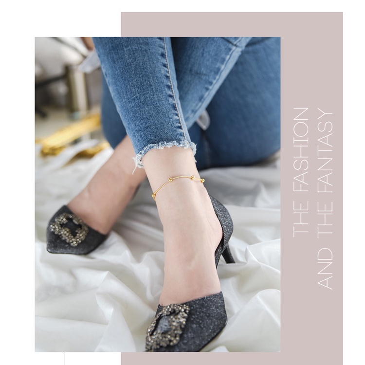 Lắc chân nữ titan simple vàng hồng H14-109 - CAM KẾT KHÔNG GỈ, KHÔNG BAY MÀU - BẢO HÀNH 12 THÁNG