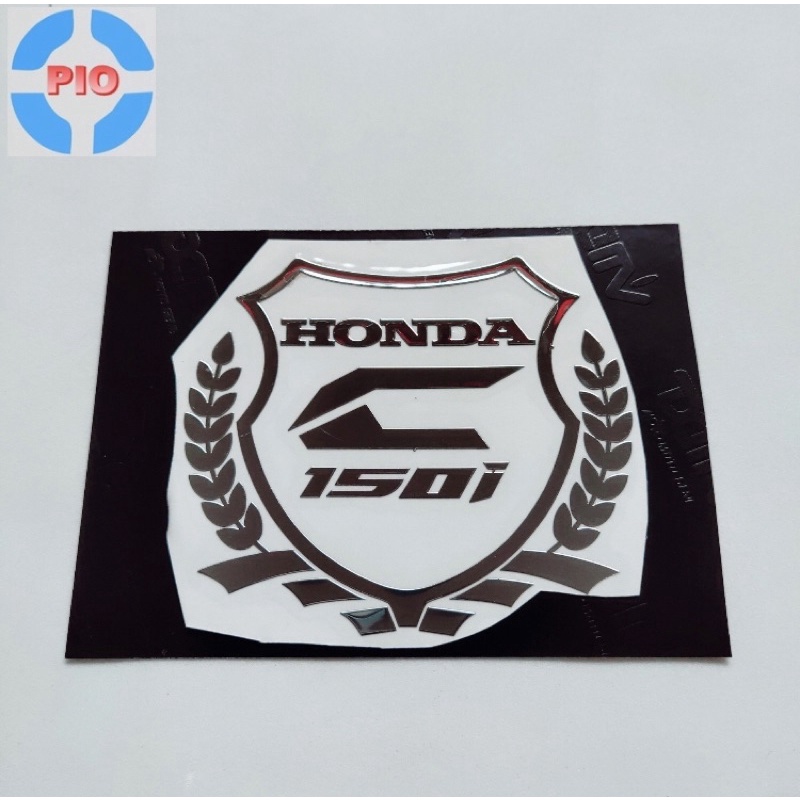 Tem Dán Kim Loại Cán Mỏng cao cấp logo Honda, Yamaha, Click Thái trang trí xe máy, nón bảo hiểm chống thấm nước