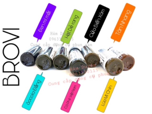 Mực brovi tem việt siêu bám