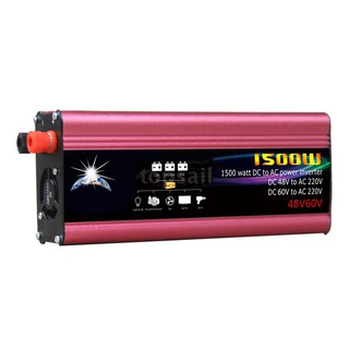 Bộ Biến Tần 1500w Dc 48v / 60v Sang 220v Ac Cho Xe Hơi
